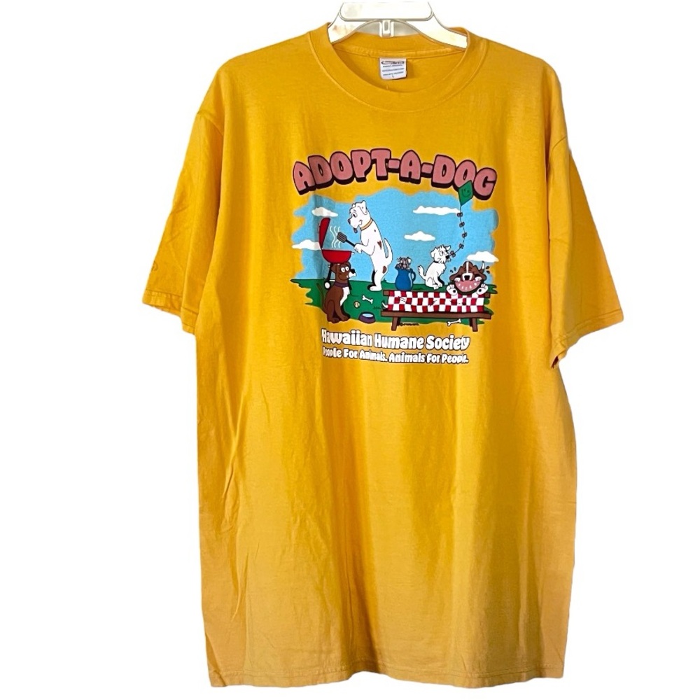 Adopt a Dog, Crazy Shirts 2-Sided T-shirt Hawaiian Humane Society Sz- S, L or XL